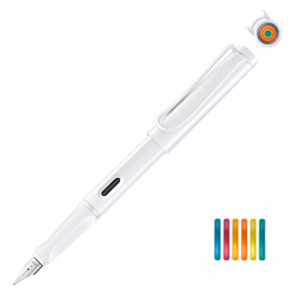 LAMY Safari All White Multicolor Beyaz Dolma Kalem Seti
